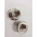 f594G stainless steel 304 flange head nut with serration, flange nut